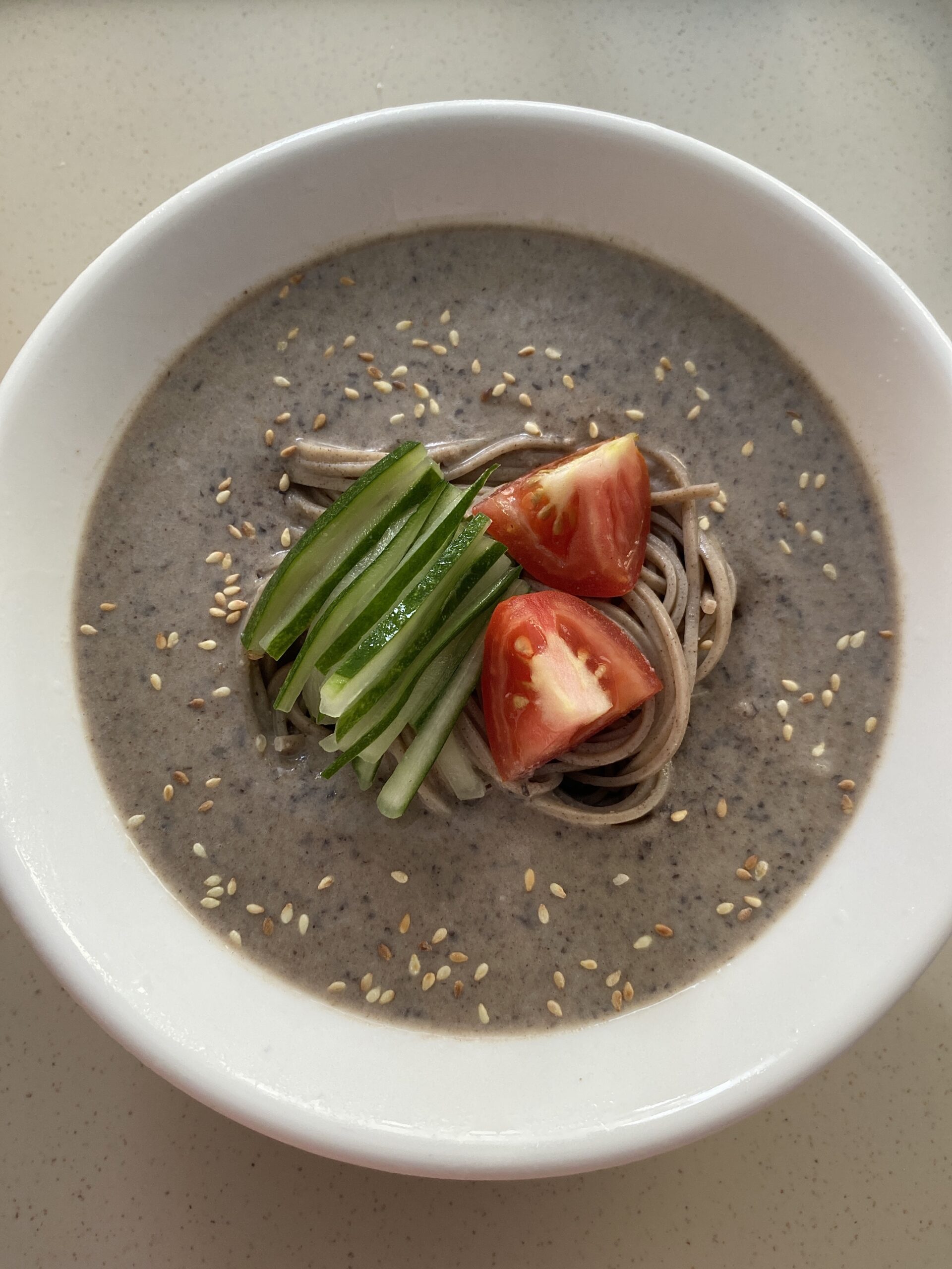 Cold Peanut Soba Noodles