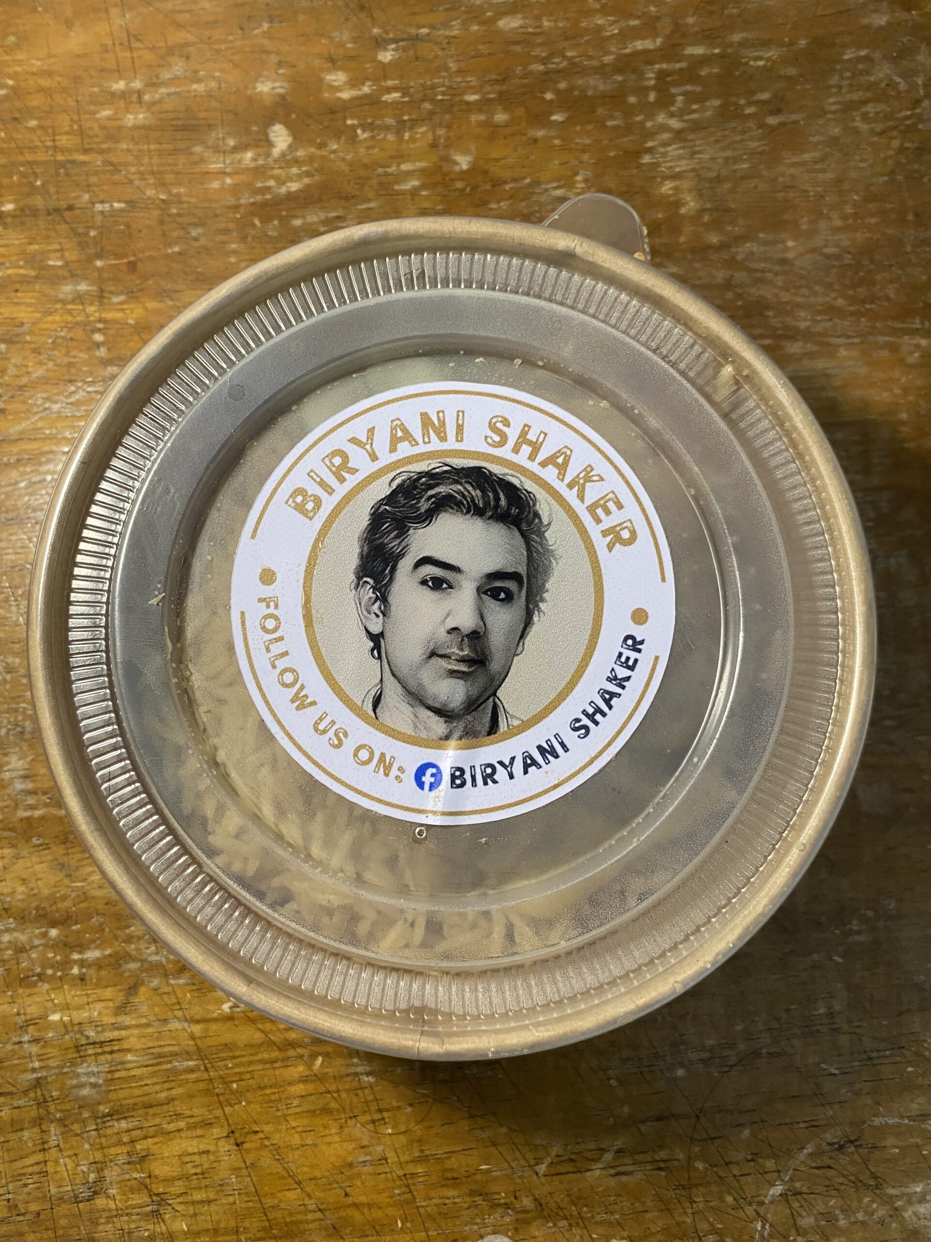 First time trying Biryani Shaker chicken biryani at mall food stall.