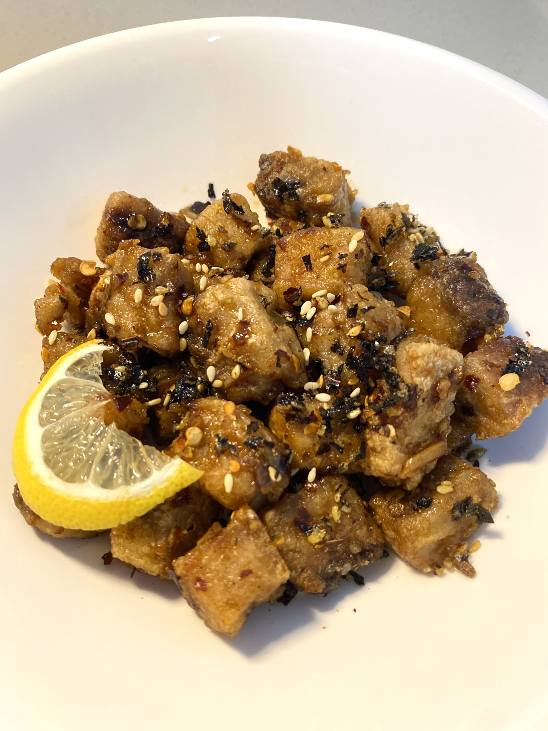 Crispy Garlic Tuna Bites