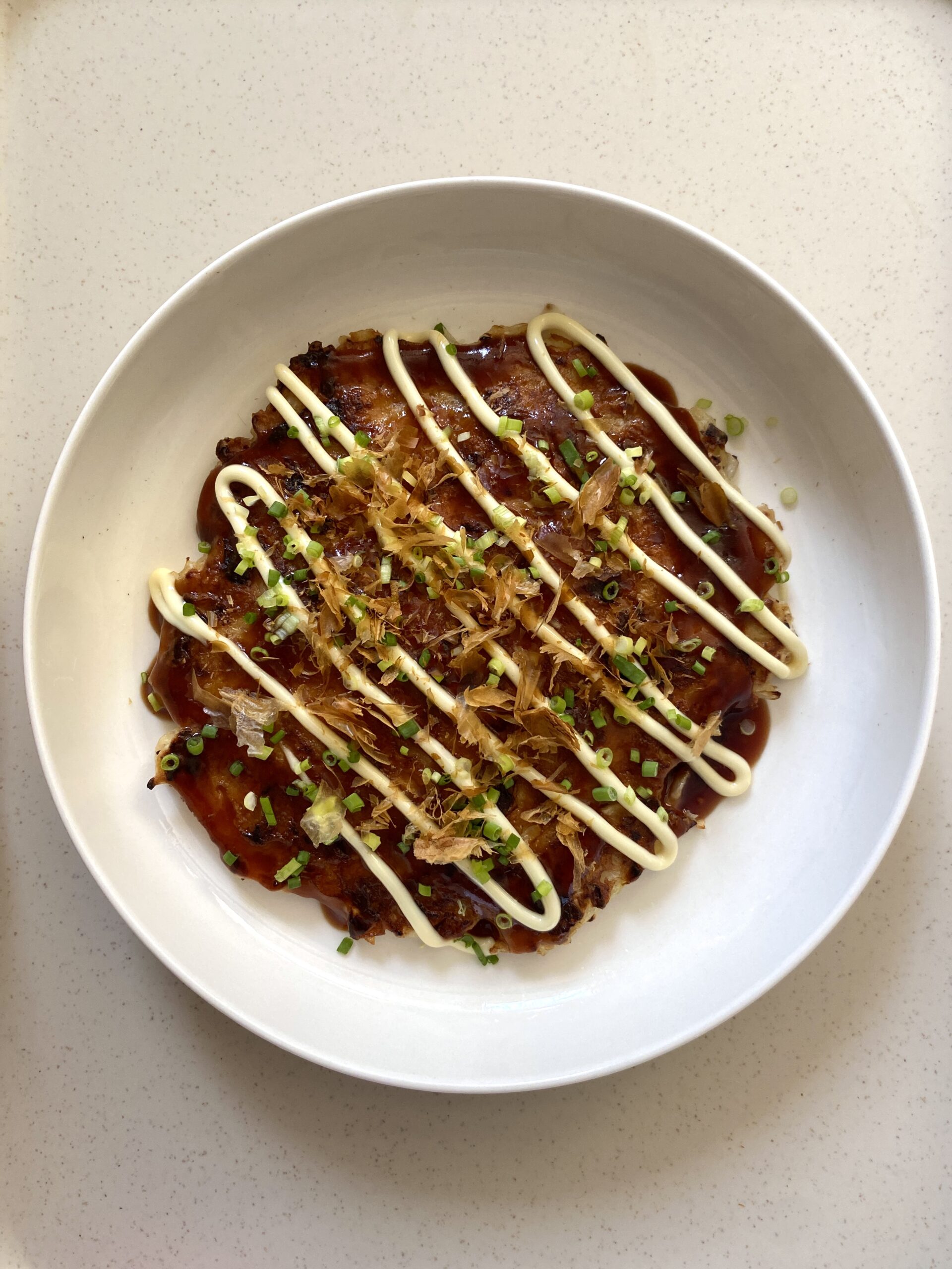 Okonomiyaki (Savory Japanese Pancake)