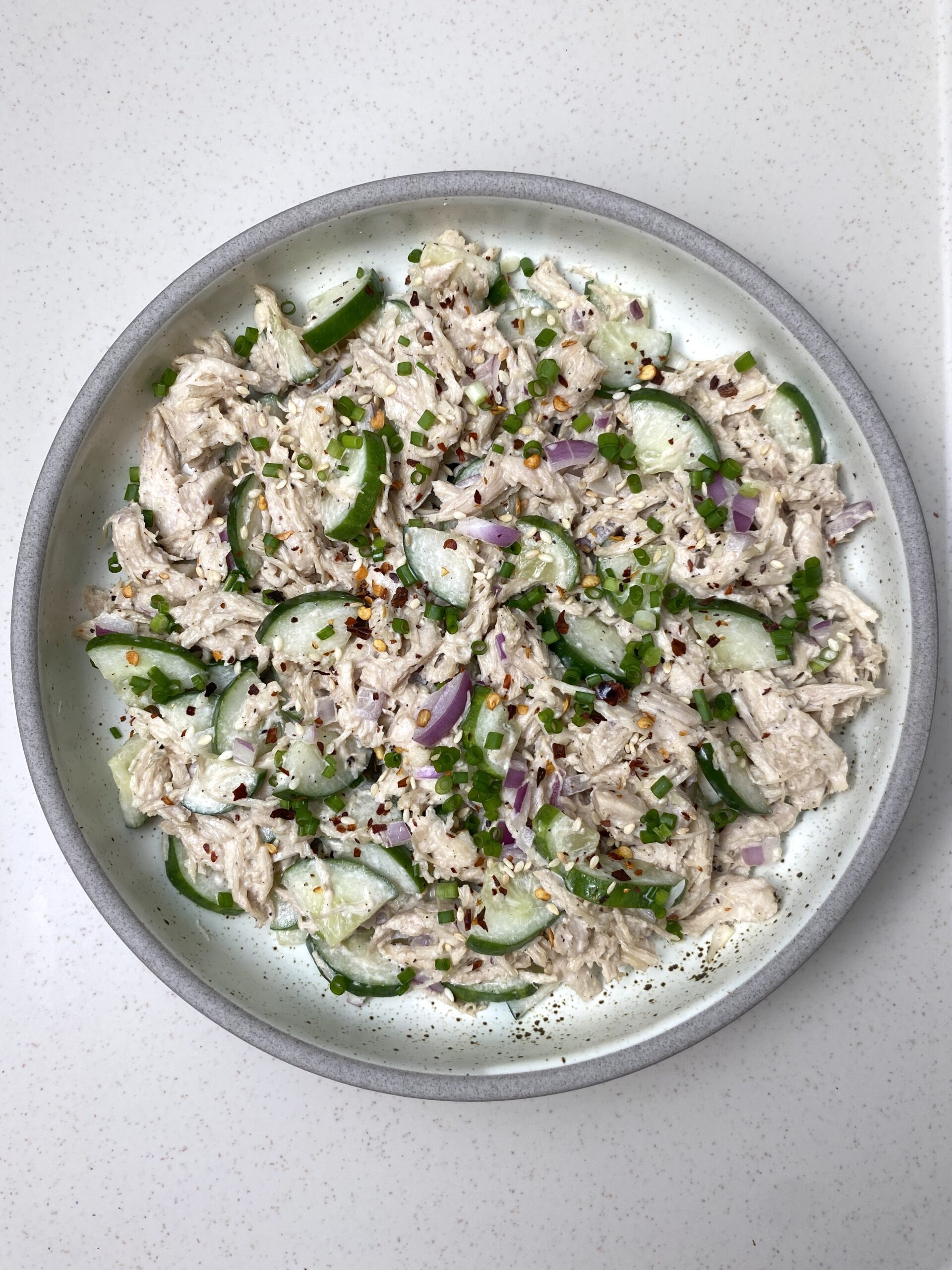 Spicy Mayo Sesame Chicken Salad
